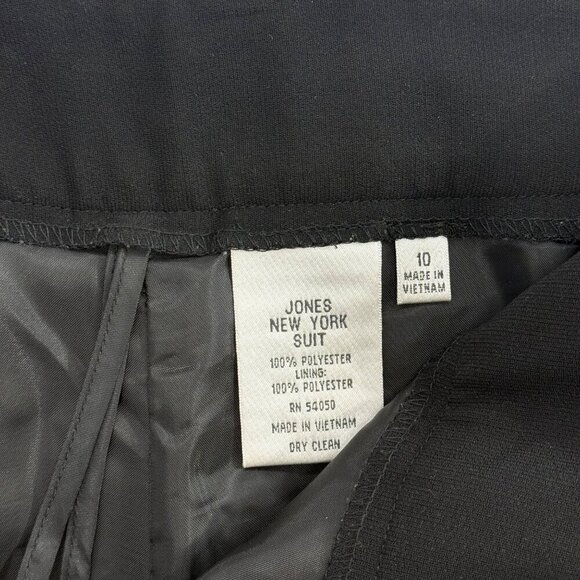 Jones New York Pant Suit Sage Green Black Trim Career Classic Office Womens 10 - Picture 10 of 14
